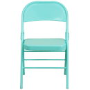 Flash Furniture HF3-TEAL-GG Steel Folding Chair - Teal thumbnail 5