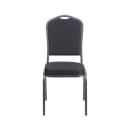 Flash Furniture HF-C01-SV-E26-BK-GG Stacking Banquet Chair w/ Crown Back & Black Fabric Seat - Steel Frame, Silver Vein thumbnail 14