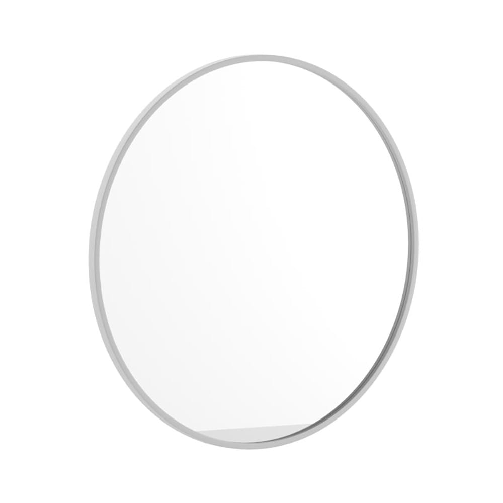 Flash Furniture HFKHD-0GD-CRE8-102315-GG 30" Round Large Accent Wall Mirror, Metal, White