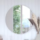Flash Furniture HFKHD-0GD-CRE8-102315-GG 30" Round Large Accent Wall Mirror, Metal, White thumbnail 4