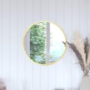 Flash Furniture HFKHD-0GD-CRE8-291315-GG 20" Round Large Accent Wall Mirror, Metal, Gold thumbnail 4