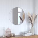 Flash Furniture HFKHD-4GD-CRE8-002315-GG 24" Round Large Accent Wall Mirror, Metal, White thumbnail 3