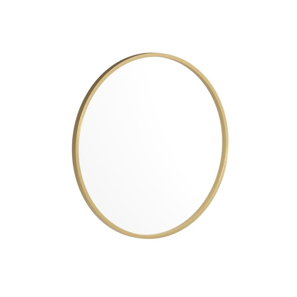 Flash Furniture HFKHD-4GD-CRE8-391315-GG 24" Round Large Accent Wall Mirror, Metal, Gold
