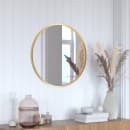Flash Furniture HFKHD-4GD-CRE8-391315-GG 24" Round Large Accent Wall Mirror, Metal, Gold thumbnail 3
