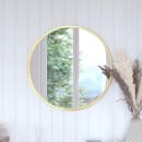 Flash Furniture HFKHD-4GD-CRE8-391315-GG 24" Round Large Accent Wall Mirror, Metal, Gold thumbnail 4