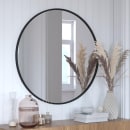 Flash Furniture HFKHD-6GD-CRE8-091315-GG 36" Round Large Accent Wall Mirror, Metal, Black thumbnail 3