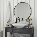 Flash Furniture HFKHD-6GD-CRE8-091315-GG 36" Round Large Accent Wall Mirror, Metal, Black thumbnail 4