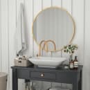 Flash Furniture HFKHD-6GD-CRE8-591315-GG 36" Round Large Accent Wall Mirror, Metal, Gold thumbnail 4