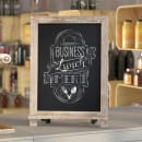 Flash Furniture HFKHD-GDI-CRE8-822315-GG Chalkboard Sign w/ Legs - 12"W x 17"H, Pine Wood Frame thumbnail 3