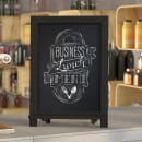 Flash Furniture HFKHD-GDIS-CRE8-722315-GG Chalkboard Sign w/ Legs - 12"W x 17"H, Pine Wood Frame, Black thumbnail 3