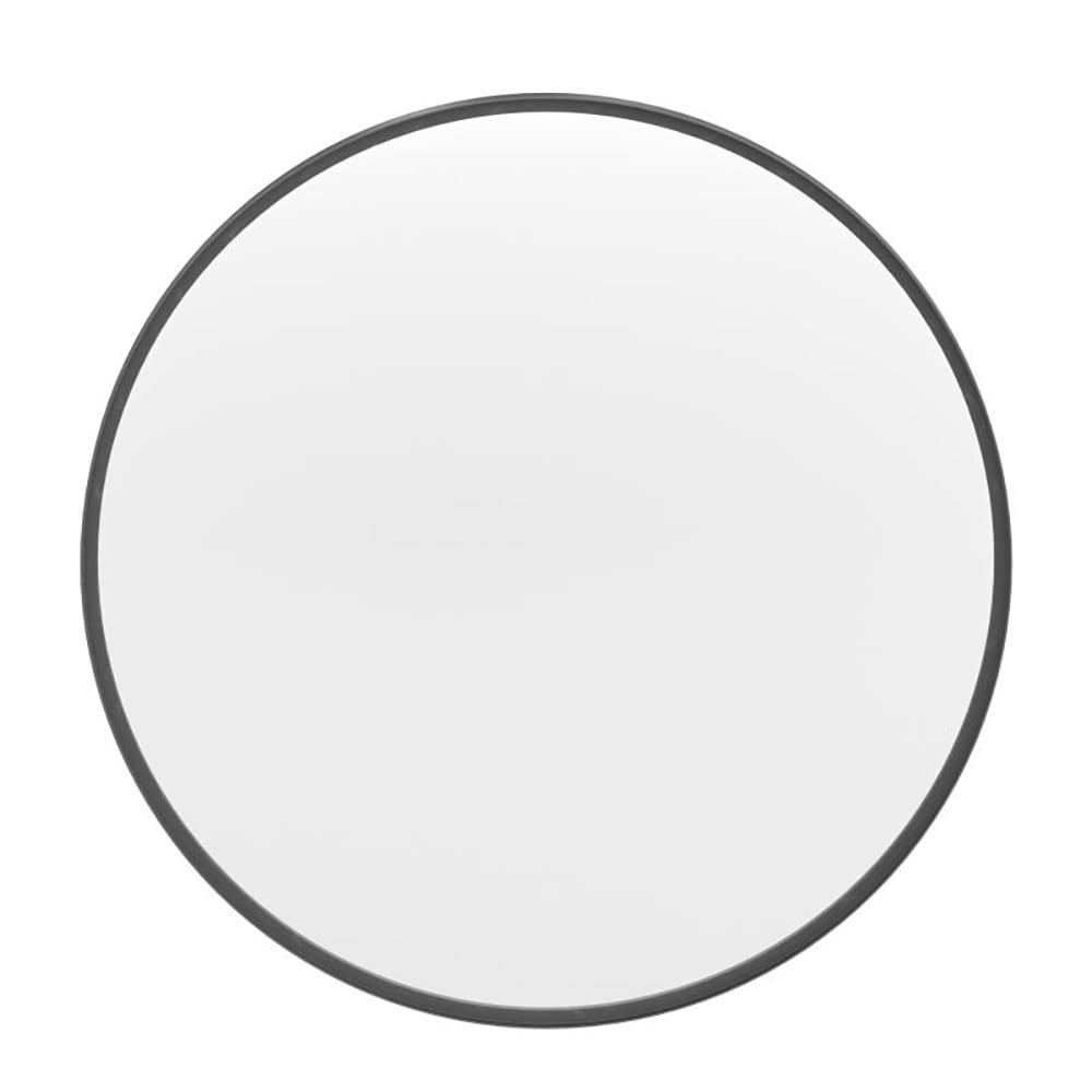 Flash Furniture HFMHD-75G-CRE8-412315-GG 27 1/2" Round Large Accent Wall Mirror, Metal, Black