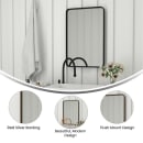 Flash Furniture HFMHD-GDI-CRE8-312315-GG Rectangular Accent Wall Mirror, 20" x 30", Metal, Brushed Bronze thumbnail 5