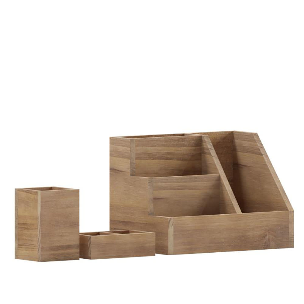 Flash Furniture HFMHD-GDI-CRE8-402315-GG 3 Piece Organizer Set - Pinewood