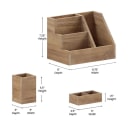 Flash Furniture HFMHD-GDI-CRE8-402315-GG 3 Piece Organizer Set - Pinewood thumbnail 2