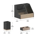 Flash Furniture HFMHD-GDIS-CRE8-302315-GG 3 Piece Organizer Set - Pinewood, Gun Metal thumbnail 2
