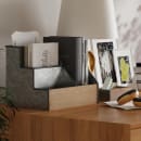 Flash Furniture HFMHD-GDIS-CRE8-302315-GG 3 Piece Organizer Set - Pinewood, Gun Metal thumbnail 4