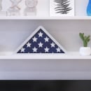 Flash Furniture HFMHD-GDIS-CRE8-354315-GG Memorial Flag Display Case, 25" x 12 1/2", White thumbnail 4