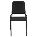 Flash Furniture HF-MUSIC-GG Stacking Music Chair w/ Black Polypropylene Back & Seat - Metal Frame, Black thumbnail 5