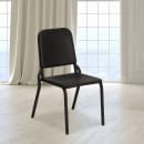 Flash Furniture HF-MUSIC-GG Stacking Music Chair w/ Black Polypropylene Back & Seat - Metal Frame, Black thumbnail 9
