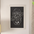 Flash Furniture HGWA-GDI-CRE8-164315-GG Wall Mount Chalkboard Sign - 20"W x 30"H, Pine Wood Frame, White thumbnail 4