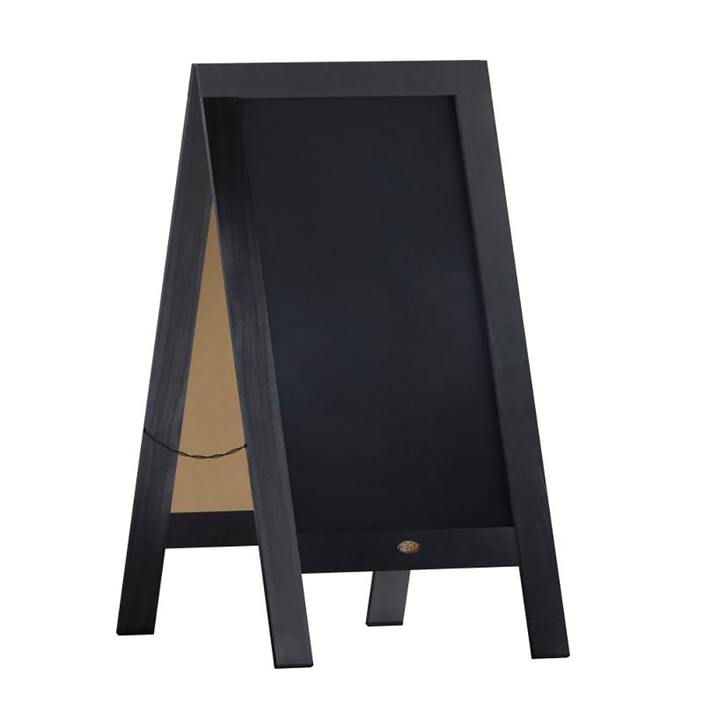 Flash Furniture HGWA-GDIS-CRE8-052315-GG Double-Sided Magnetic Chalkboard Easel - 20" x 40", Pine Wood, Black