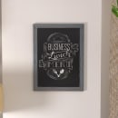 Flash Furniture HGWA-GDIS-CRE8-062315-GG Wall Mount Chalkboard Sign - 18"W x 24"H, Pine Wood Frame, Rustic Gray thumbnail 4