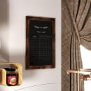 Flash Furniture HGWA-GDIS-CRE8-462315-GG Wall Mount Chalkboard Sign - 20"W x 30"H, Pine Wood Frame, Brown thumbnail 4