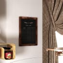 Flash Furniture HGWA-GDIS-CRE8-852315-GG Wall Mount Chalkboard Sign - 18"W x 24"H, Pine Wood Frame, Brown thumbnail 3