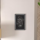 Flash Furniture HGWA-GDIS-CRE8-962315-GG Wall Mount Chalkboard Sign - 11"W x 17"H, Pine Wood Frame, Rustic Gray thumbnail 4