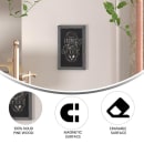 Flash Furniture HGWA-GDIS-CRE8-962315-GG Wall Mount Chalkboard Sign - 11"W x 17"H, Pine Wood Frame, Rustic Gray thumbnail 5