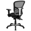 Flash Furniture HL-0001-GG Swivel Office Chair w/ Mid Back - Black Mesh Back & Seat thumbnail 4