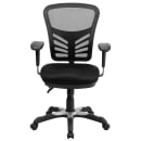 Flash Furniture HL-0001-GG Swivel Office Chair w/ Mid Back - Black Mesh Back & Seat thumbnail 5
