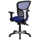 Flash Furniture HL-0001-BL-GG Swivel Office Chair w/ Mid Back - Blue Mesh Back & Seat thumbnail 4