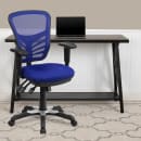 Flash Furniture HL-0001-BL-GG Swivel Office Chair w/ Mid Back - Blue Mesh Back & Seat thumbnail 9