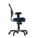 Flash Furniture HL-0001-BL-RLB-GG Swivel Office Chair w/ Mid Back & Roller Wheels - Blue Mesh Back & Seat thumbnail 3