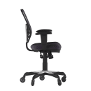 Flash Furniture HL-0001-DK-GY-RLB-GG Swivel Office Chair w/ Mid Back & Roller Wheels - Dark Gray Mesh Back & Seat thumbnail 3