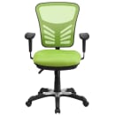 Flash Furniture HL-0001-GN-GG Swivel Office Chair w/ Mid Back - Green Mesh Back & Seat thumbnail 5
