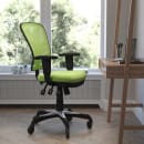 Flash Furniture HL-0001-GN-RLB-GG Swivel Office Chair w/ Mid Back & Roller Wheels - Green Mesh Back & Seat thumbnail 4
