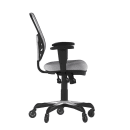 Flash Furniture HL-0001-GY-RLB-GG Swivel Office Chair w/ Mid Back & Roller Wheels - Gray Mesh Back & Seat thumbnail 2