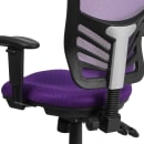 Flash Furniture HL-0001-PUR-GG Swivel Office Chair w/ Mid Back - Purple Mesh Back & Seat thumbnail 8