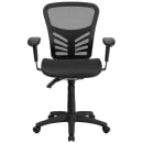 Flash Furniture HL-0001T-GG Swivel Office Chair w/ Mid Back - Black Mesh Back & Seat thumbnail 5
