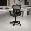 Flash Furniture HL-0001T-GG Swivel Office Chair w/ Mid Back - Black Mesh Back & Seat thumbnail 9