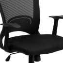 Flash Furniture HL-0007-GG Swivel Office Chair w/ Mid Back - Black Mesh Back & Seat thumbnail 7