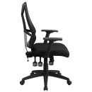 Flash Furniture HL-0017-GG Swivel Task Chair w/ High Back - Black Mesh Back & Seat thumbnail 3