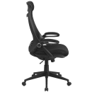 Flash Furniture HL-0018-GG Swivel Office Chair w/ High Back - Black Mesh Back & Seat thumbnail 3