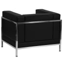 Flash Furniture ZB-IMAG-CHAIR-GG Arm Chair - Black LeatherSoft Upholstery, Stainless Legs thumbnail 2