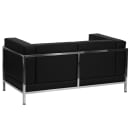 Flash Furniture ZB-IMAG-LS-GG Modular Loveseat w/ Black LeatherSoft Upholstery, Stainless Legs thumbnail 2