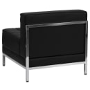 Flash Furniture ZB-IMAG-MIDDLE-GG Modular Middle Chair - Black LeatherSoft Upholstery, Stainless Base thumbnail 2