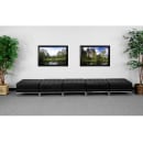 Flash Furniture ZB-IMAG-OTTO-5-GG 5 Piece Modular Bench w/ Black LeatherSoft Upholstery - 140"W x 28"D x 17"H thumbnail 2