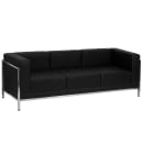 Flash Furniture ZB-IMAG-SET13-GG 3 Piece Sofa Set - Black LeatherSoft Upholstery, Stainless Steel Legs thumbnail 2